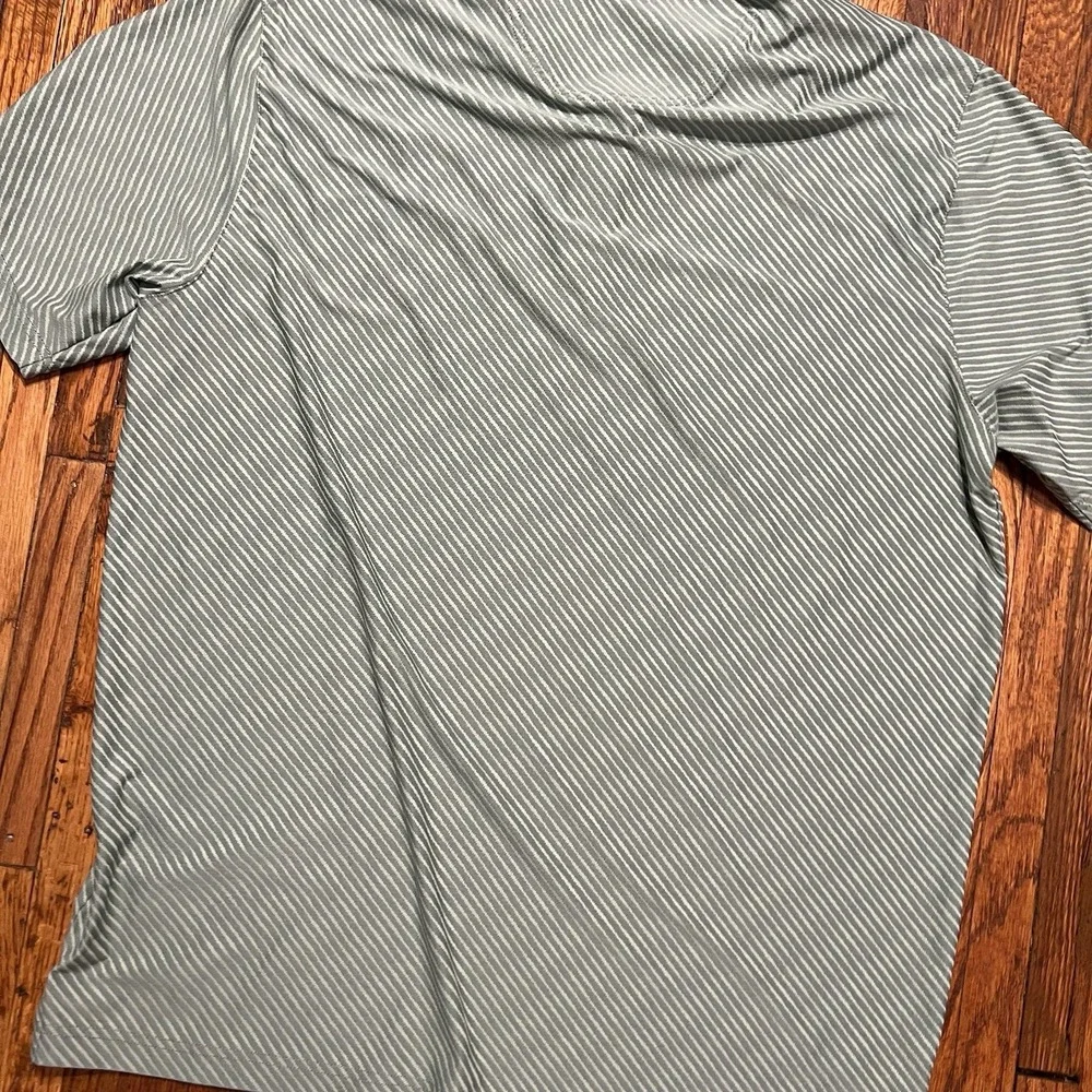 Puma Golf Arnold Palmer Polo Size Men's Large Green Striped Umbrella Polyester - Picture 11 of 11